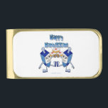 Hanukkah Dancing Dreidels and Jelly Doughnuts Gold Finish Money Clip<br><div class="desc">You are viewing The Lee Hiller Photography Art and Designs Collection of Home and Office Decor,  Apparel,  Gifts and Collectibles. The Designs include Lee Hiller Photography and Mixed Media Digital Art Collection. You can view her Nature photography at http://HikeOurPlanet.com/ and follow her hiking blog within Hot Springs National Park.</div>