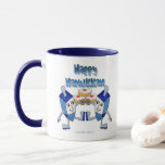 Hanukkah Dancing Dreidels and Jelly Doughnuts Mug<br><div class="desc">You are viewing The Lee Hiller Photography Art and Designs Collection of Home and Office Decor,  Apparel,  Gifts and Collectibles. The Designs include Lee Hiller Photography and Mixed Media Digital Art Collection. You can view her Nature photography at http://HikeOurPlanet.com/ and follow her hiking blog within Hot Springs National Park.</div>