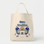 Hanukkah Dancing Dreidels and Jelly Doughnuts Tote Bag<br><div class="desc">You are viewing The Lee Hiller Designs Collection of Home and Office Decor,  Apparel,  Gifts and Collectibles. The Designs include Lee Hiller Photography and Mixed Media Digital Art Collection. You can view her Nature photography at http://HikeOurPlanet.com/ and follow her hiking blog within Hot Springs National Park.</div>