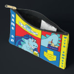 Hanukkah Dino Latker Eat Dreidel Game Accessory Accessory Pouch<br><div class="desc">Hanukkah with Dino the Latke Eater, Dreidel Game Pouch. All design elements can be edited. Change editable text using your favorite font style, color, and size. Fill your pouch with dreidels, and playing treats. Game on!!! Happy Hanukkah! Bag Type: Print Cut Sew Small Accessory Pouch Our pouches come in two...</div>