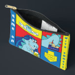 Hanukkah Dino Latker Eat Dreidel Game Accessory Accessory Pouch<br><div class="desc">Hanukkah with Dino the Latke Eater, Dreidel Game Pouch. All design elements can be edited. Change editable text using your favorite font style, color, and size. Fill your pouch with dreidels, and playing treats. Game on!!! Happy Hanukkah! Bag Type: Print Cut Sew Small Accessory Pouch Our pouches come in two...</div>