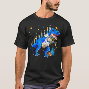 Hanukkah Dinosaur Menorasaurus Rex Dino Chanukah B T-Shirt