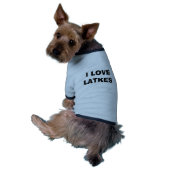 HANUKKAH DOG SHIRT I LOVE LATKES (Back)