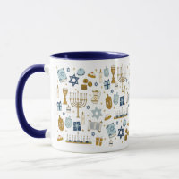 Hanukkah Doodles cute illustrated Mug