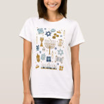 Hanukkah Doodles cute illustrated T-Shirt<br><div class="desc">Hanukkah Doodles cute illustrated shirt</div>