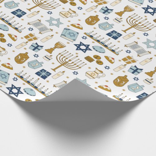 Hanukkah Doodles cute illustrated Wrapping Paper