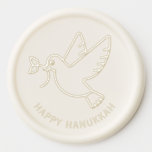 Hanukkah Dove Personalized Wax Seal Sticker<br><div class="desc">Personalize with your text.</div>