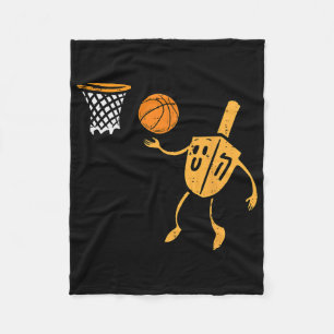 Hanukkah Dreidel Bysketbyll Chanukah Jewish Men Bo Fleece Blanket