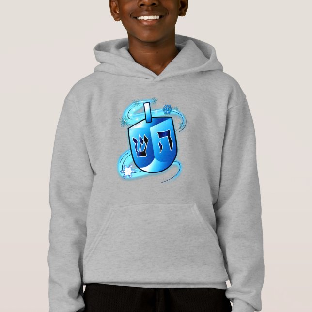 Hanukkah Dreidel Hoodie (Front)