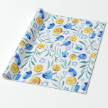 Hanukkah Dreidel Jewish Holiday Pattern Watercolor Wrapping Paper<br><div class="desc">Check out this lovely gift wrap with a watercolor dreidel and gelt pattern perfect for Hanukkah gifts.

You can find this pattern on many other items too from mugs to kitchen towels. Be sure to check out the other colors and more of my patterns!</div>