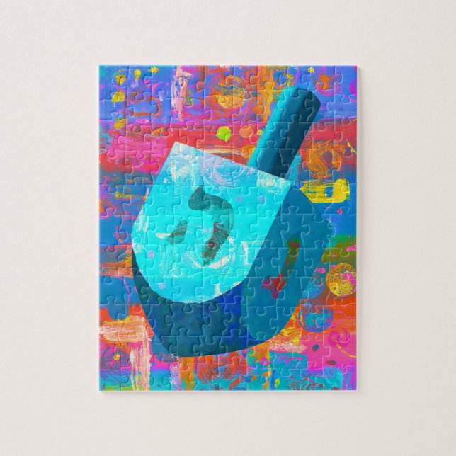 Hanukkah Dreidel Jigsaw Puzzle (Vertical)