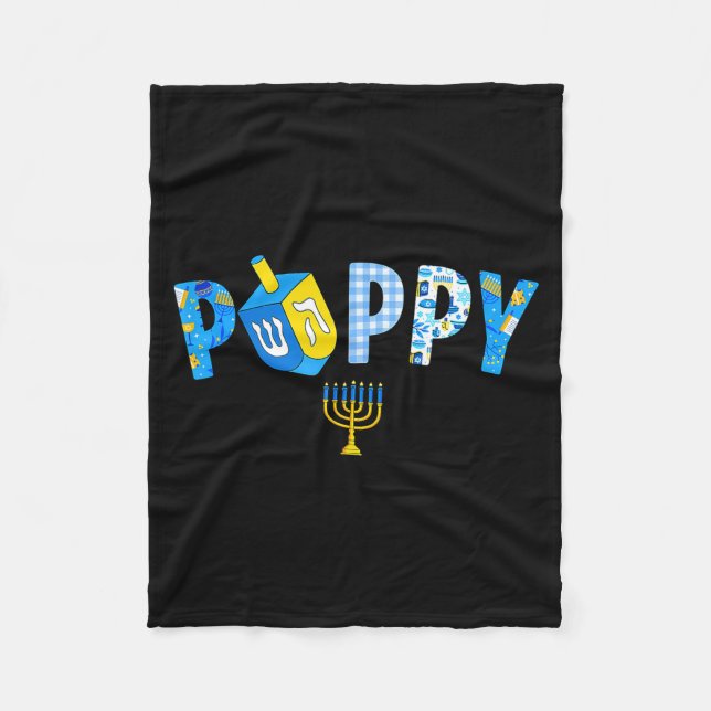 Hanukkah Dreidel Matching Family Party Pajama Ppy  Fleece Blanket (Front)