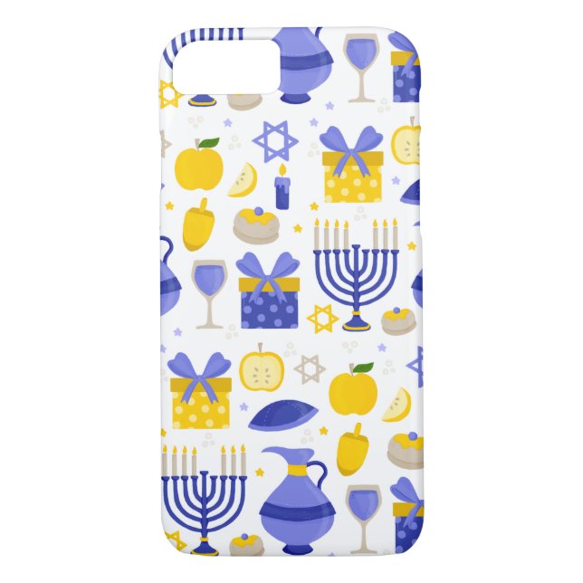 hanukkah dreidel menorah Case-Mate iPhone case (Back)