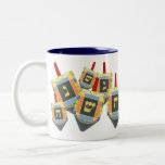 Hanukkah Dreidel Mug<br><div class="desc">Give yourself or the top spinner in your life a wonderful winter gift. Celebrate the Hanukkah holiday with these colorful dreidels spinning in a playful jumble.</div>