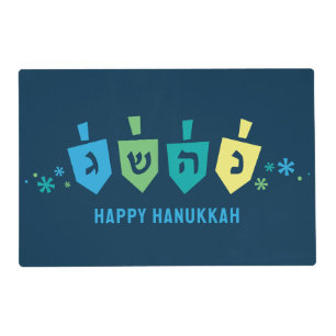 Hanukkah Dreidel Party Placemat