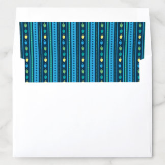 Hanukkah Dreidel Party Stripe Envelope Liner