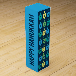 Hanukkah Dreidel Party Wine Box