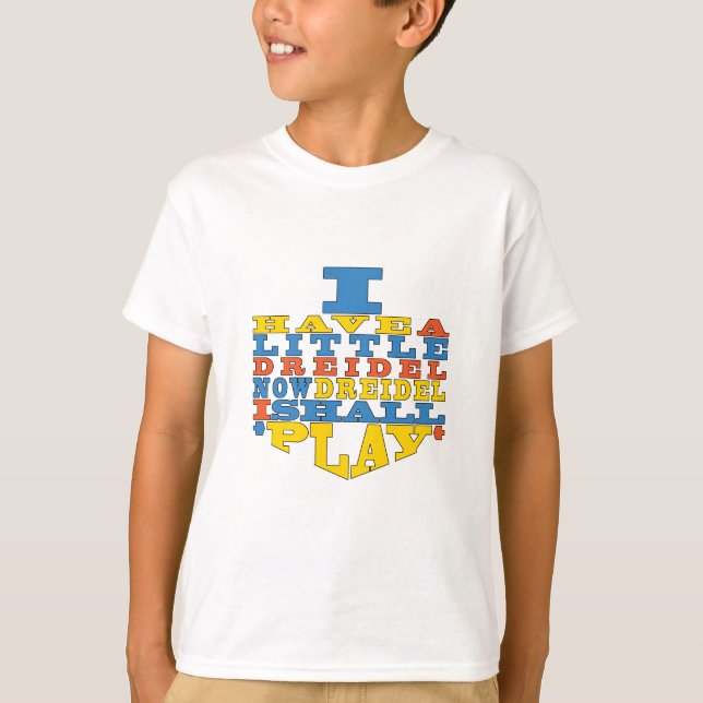 Hanukkah "Dreidel Play" Kid's T-Shirt (Front)