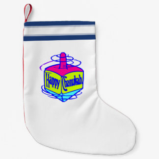 Hanukkah Dreidel Small Christmas Stocking