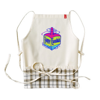 Hanukkah Dreidel Zazzle HEART Apron