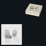 Hanukkah Dreidels Rubber Stamp<br><div class="desc">Oil painting print of Hanukkah dreidels.</div>