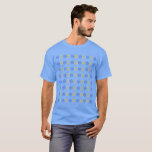 Hanukkah Dreidels   Stars T-Shirt<br><div class="desc">Hanukkah Dreidels   Stars

Change the background color to suit your style!</div>