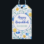 Hanukkah Driedel Gelt Watercolor Holiday Gift Tags<br><div class="desc">Hope you like this holiday design. Add your own text to the front or back. Check my shop for more matching items like towels,  stickers,  mugs,  cards,  wrapping paper as well as other holiday patterns. Thanks for shopping with me! if you'd like something custom let me know!</div>