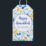 Hanukkah Driedel Gelt Watercolor Holiday Gift Tags<br><div class="desc">Hope you like this holiday design. Add your own text to the front or back. Check my shop for more matching items like towels,  stickers,  mugs,  cards,  wrapping paper as well as other holiday patterns. Thanks for shopping with me! if you'd like something custom let me know!</div>