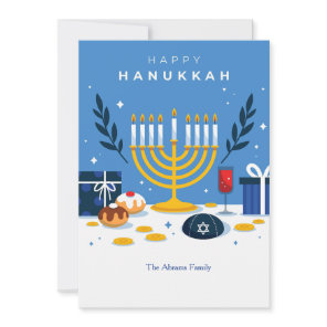 Hanukkah Elements Greeting Card