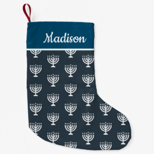Hanukkah enorah holiday custom name stocking