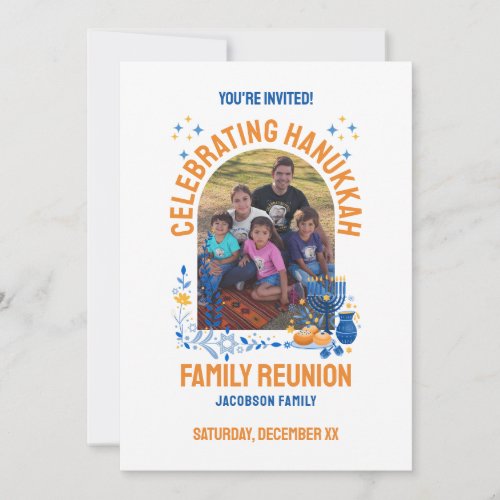 HANUKKAH FAMILY REUNION Customizable Photo 