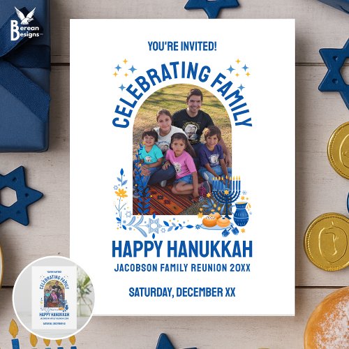 HANUKKAH FAMILY REUNION Customizable Photo 