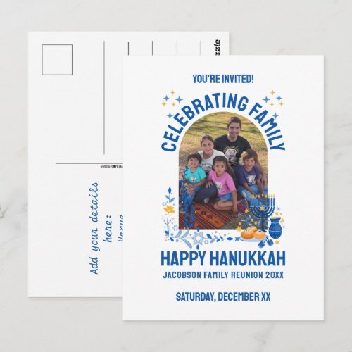 HANUKKAH FAMILY REUNION Customizable Photo 