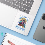 HANUKKAH FAMILY REUNION Customizable Photo  Sticker<br><div class="desc">Customizable Photo HANUKKAH FAMILY REUNION Sticker. Add your details and upload your vertical photo. Celebrate your family reunion at Hanukkah. Matching shirts,  gifts and party supplies available.</div>