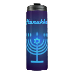 Hanukkah Festival Menorah decoration Thermal Tumbler