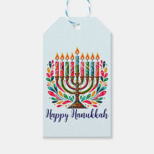 Hanukkah Festival Of Lights Gift Tags