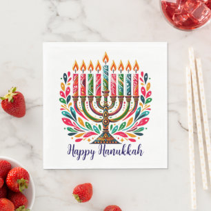 Hanukkah Festival Of Lights Napkins