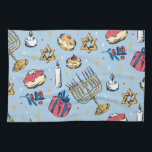 Hanukkah Festival of Lights Pattern Gifts Kitchen Towel<br><div class="desc">This pattern shows jewish stars,  cakes,  candles and lights. For everyone who loves Hannukkah,  hannukkah,  judaism,  hanukah and the Festival of Lights. Ideal christmas gift for men and women.</div>