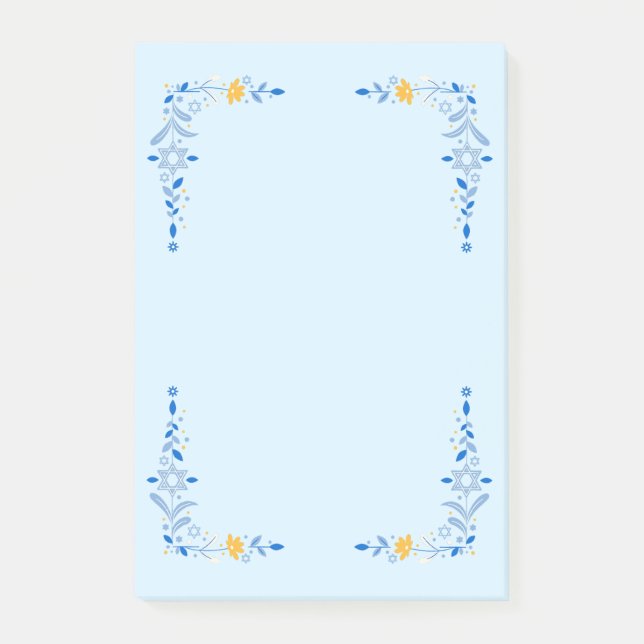 Hanukkah Framed Post-it Notes (Front)