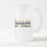 Hanukkah Frosted Glass Beer Mug<br><div class="desc">Customize it with your own design,  or any of ours.</div>