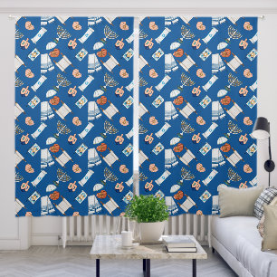 Hanukkah Fun Curtains