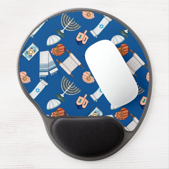 Hanukkah Fun Gel Mouse Pad (Left Side)