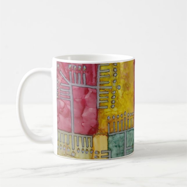 Hanukkah Funky Time Menorahs Coffee Mug (Left)
