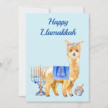 Hanukkah Funny Llama Llamakkah Chrismukkah Holiday Card<br><div class="desc">This design may be personalized in the area provided by changing the photo and/or text. Or it can be customized by choosing the click to customize further option and delete or change the color of the background, add text, change the text color or style, or delete the text for an...</div>