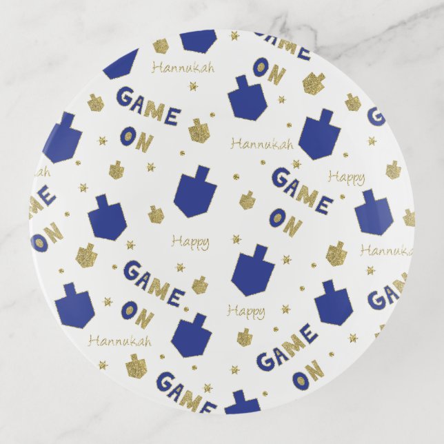 Hanukkah Game On Trinket Tray (Front)