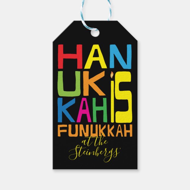 Hanukkah Gift Tags Hanukkah is Funukkah (Front)