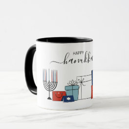 Hanukkah Gifts & Menorah Holiday Coffee Mug