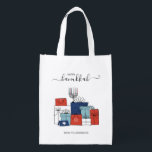 Hanukkah Gifts & Menorah Holiday Reusable Tote Bag<br><div class="desc">Personalize the custom text above. You can find additional coordinating items in our "Hanukkah Gifts and a Menorah" collection.</div>