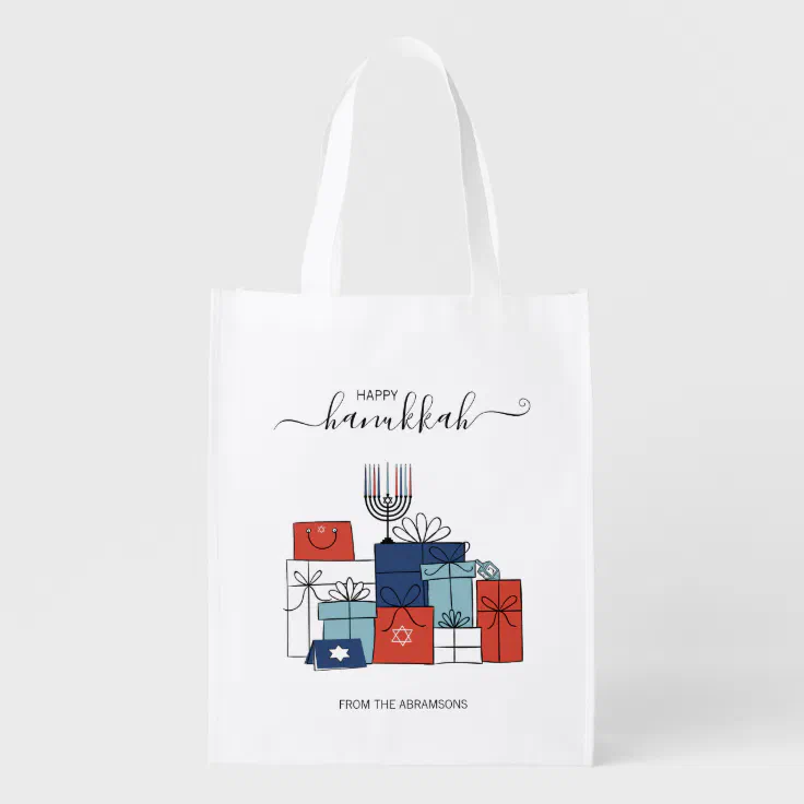 Hanukkah reusable gift bags