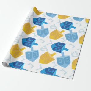 Hanukkah Glee Dreidel Wrapping Paper